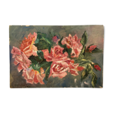 Vintage rose painting