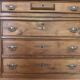 Antique Louis-Philippe commode in solid wood and white marble.