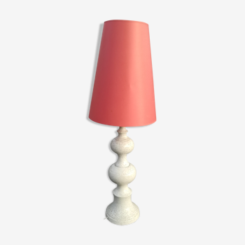 Lampe de table en céramique 2 boules années 1970