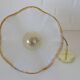 Hand Blown Murano Glass Pendant Light – Amber Rim, 1970s Italy Design