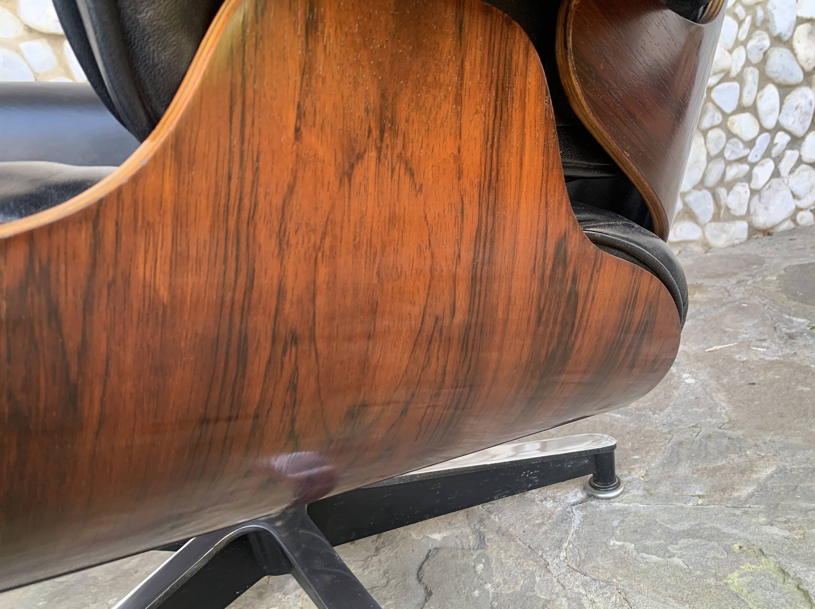 Herman Miller Lounge chair & ottoman palissandre Charles & Ray Eames 1960s