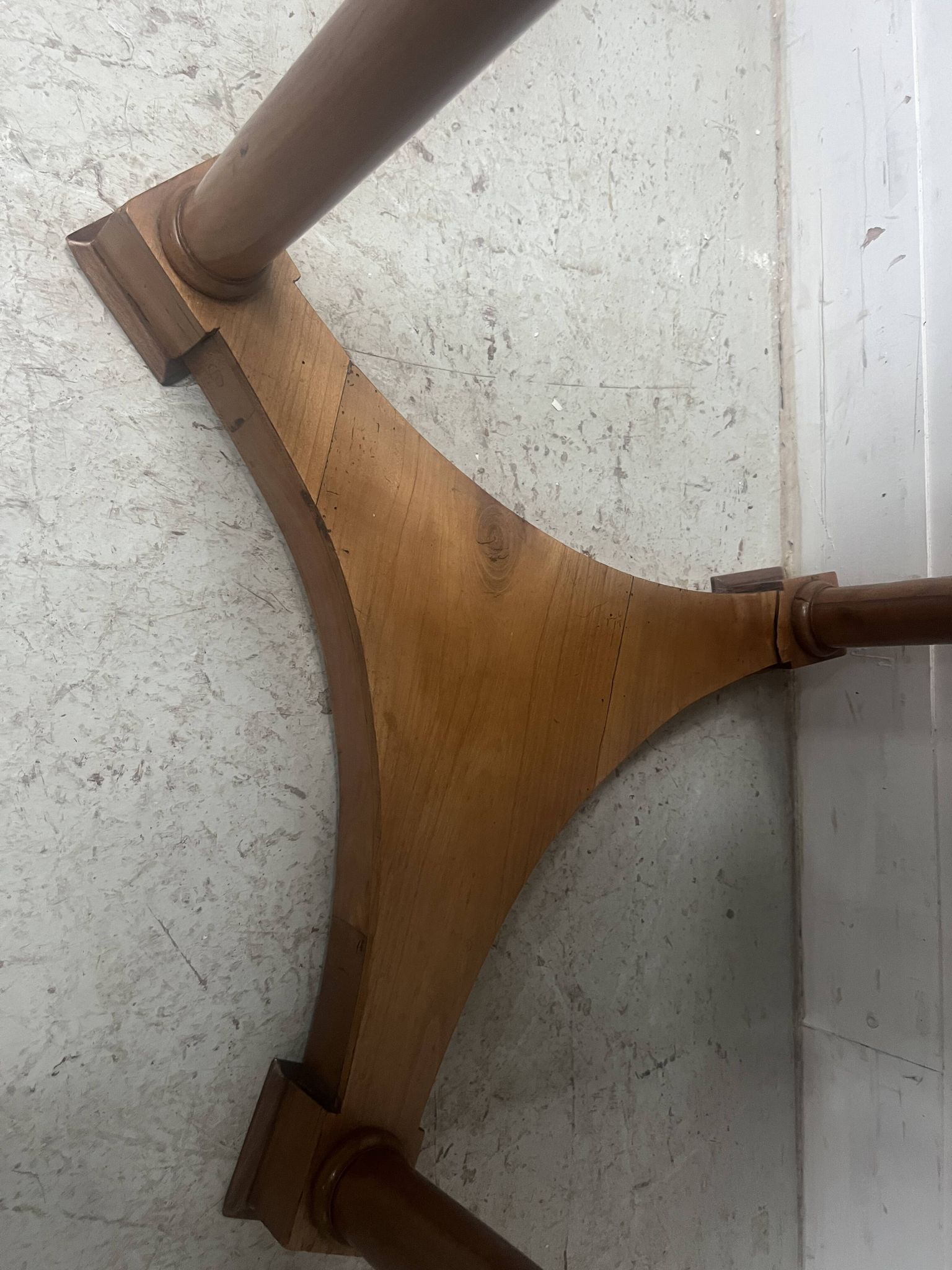 19th century round Empire-style cherrywood side table