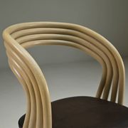 Set of 4 rattan dining chairs, 1980s Italy.