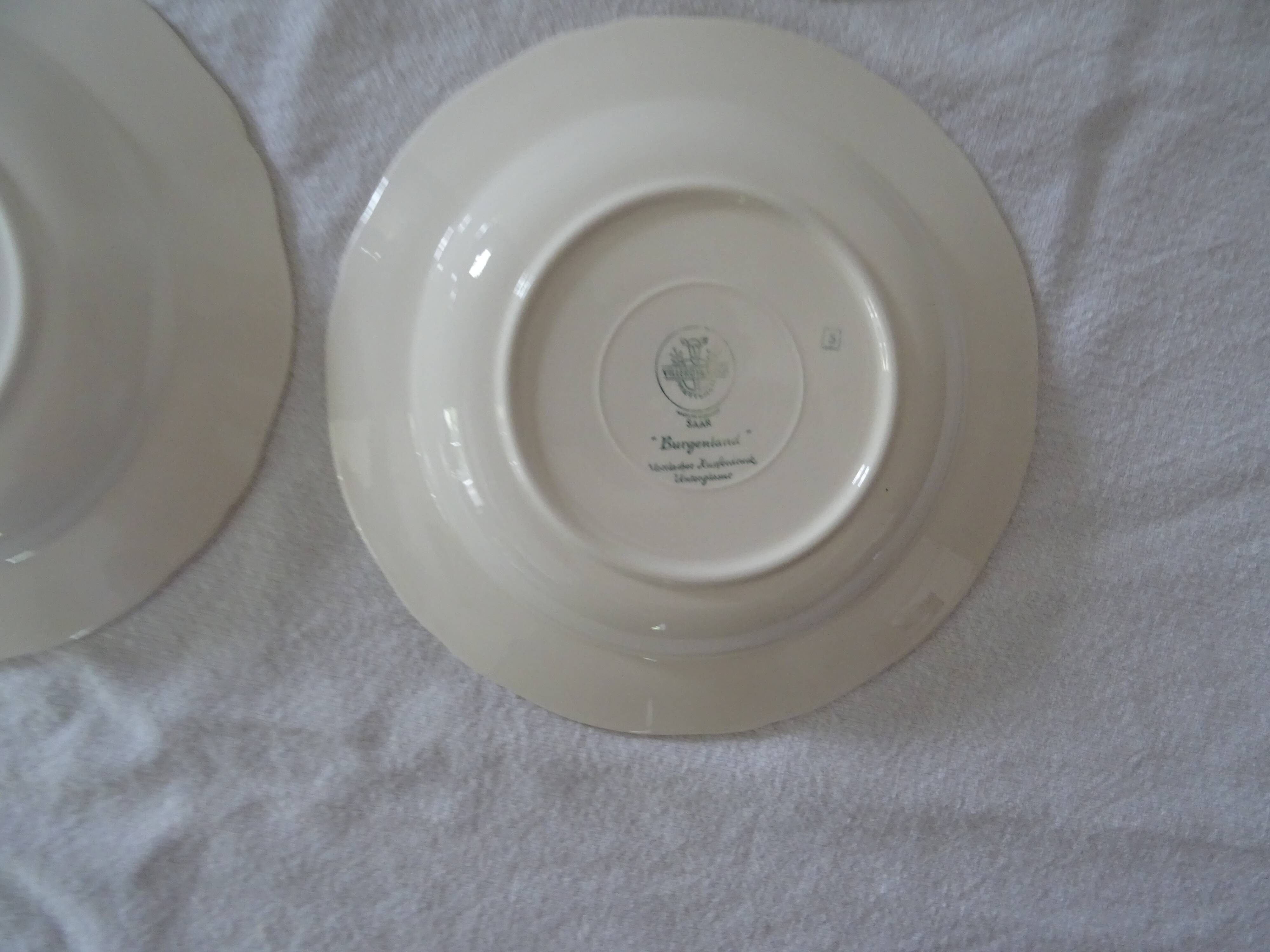 4 old earthenware plates 26923 villeroy boch burgenland blue