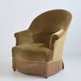 Fauteuil crapaud vintage 1960s