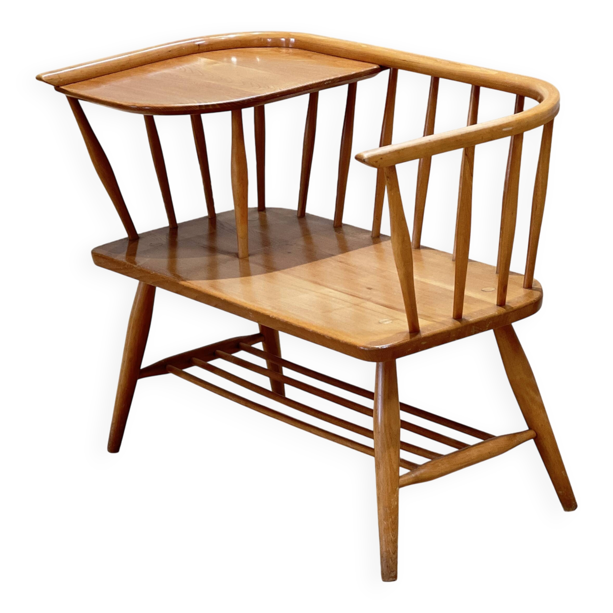 Ercol Telephone Seat by Lucian Ercolani, England 1960s
