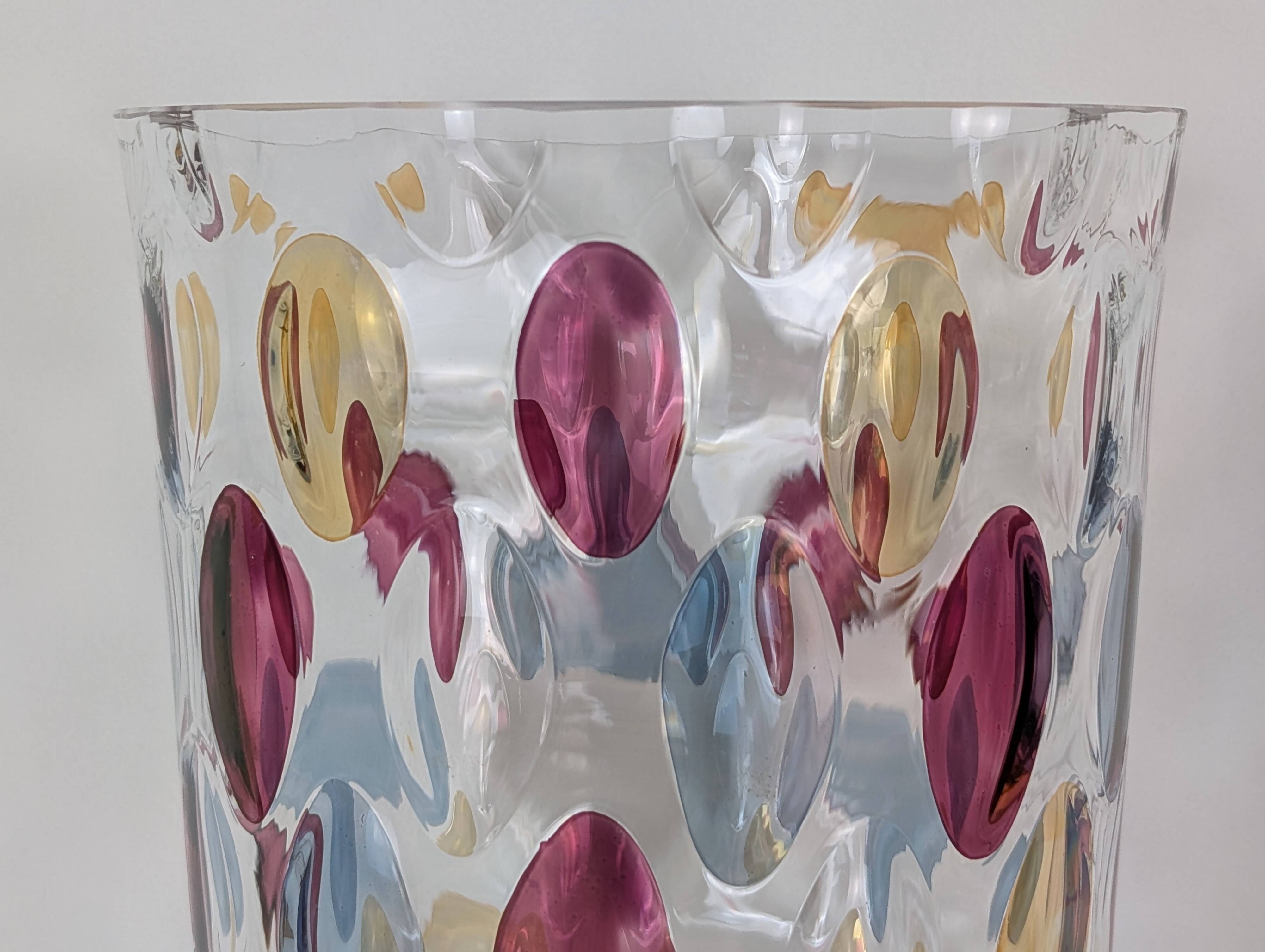 Bohemian crystal vase