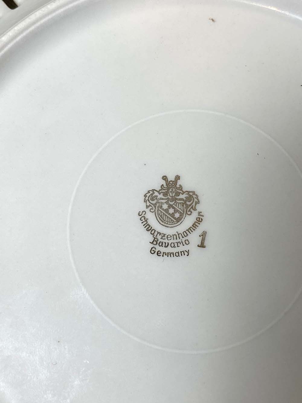 5 dessert plates signed Bavaria Germany