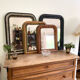 Antique Louis Philippe mirror with wooden plate
