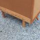 Vintage chest of drawers in blond and golden oak, compass legs and 4 drawers, 1950s