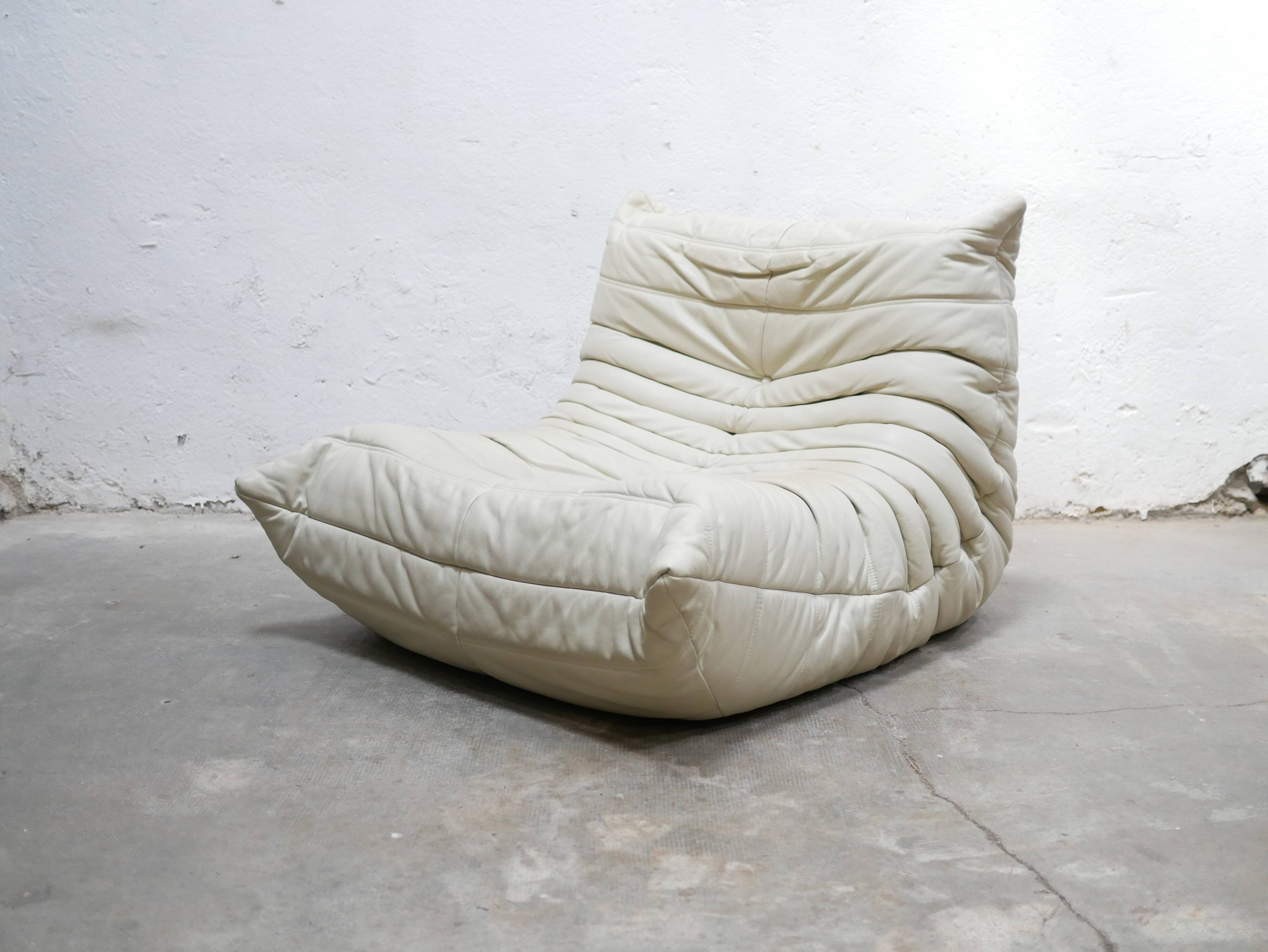 Togo leather chair by Michel Ducaroy for Ligne Roset