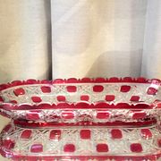 Comb door toothbrush holder empty bohemian glass pocket