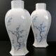 Paire de vases vintage 1960 porcelaine de Limoges