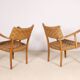 Pair of Karl Schrøder Model 1570 Lounge Chairs, Fritz Hansen, 1930s