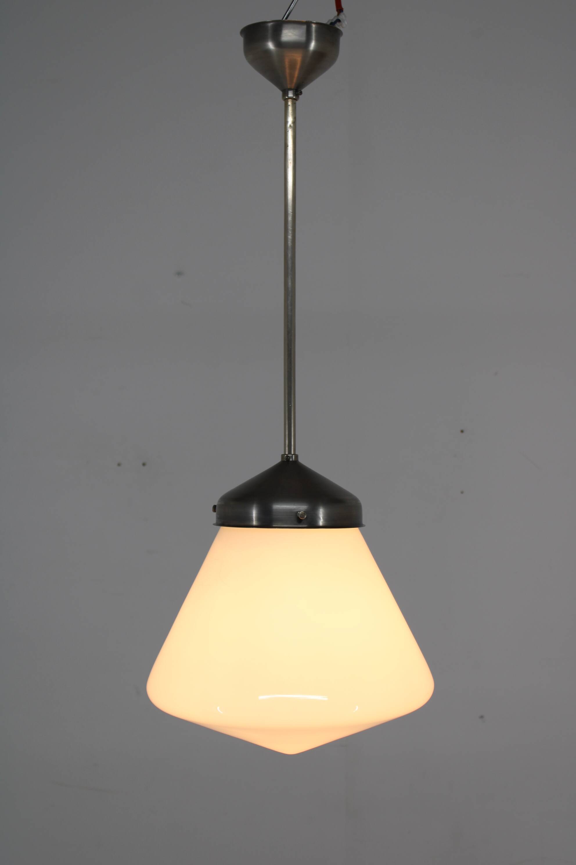 Large Bauhaus Pendant Attributed to Marianne Brandt, 1930s