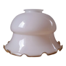 Abat jour cloche en opaline 70s