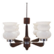 Chandelier en bois, design danois, années 1970, production : Danemark