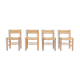 4 chairs Dordogne 60's Robert Sentou