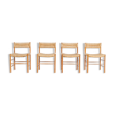 4 chaises Dordogne années 60' Robert Sentou