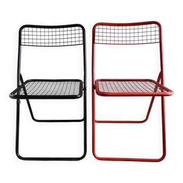 Pair of folding chairs by Niels Gammelgaard for Ikea