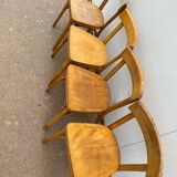 Set de 4 chaises bistrot vintage baumann