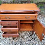 Louis XV solid cherry wood chest of drawers
