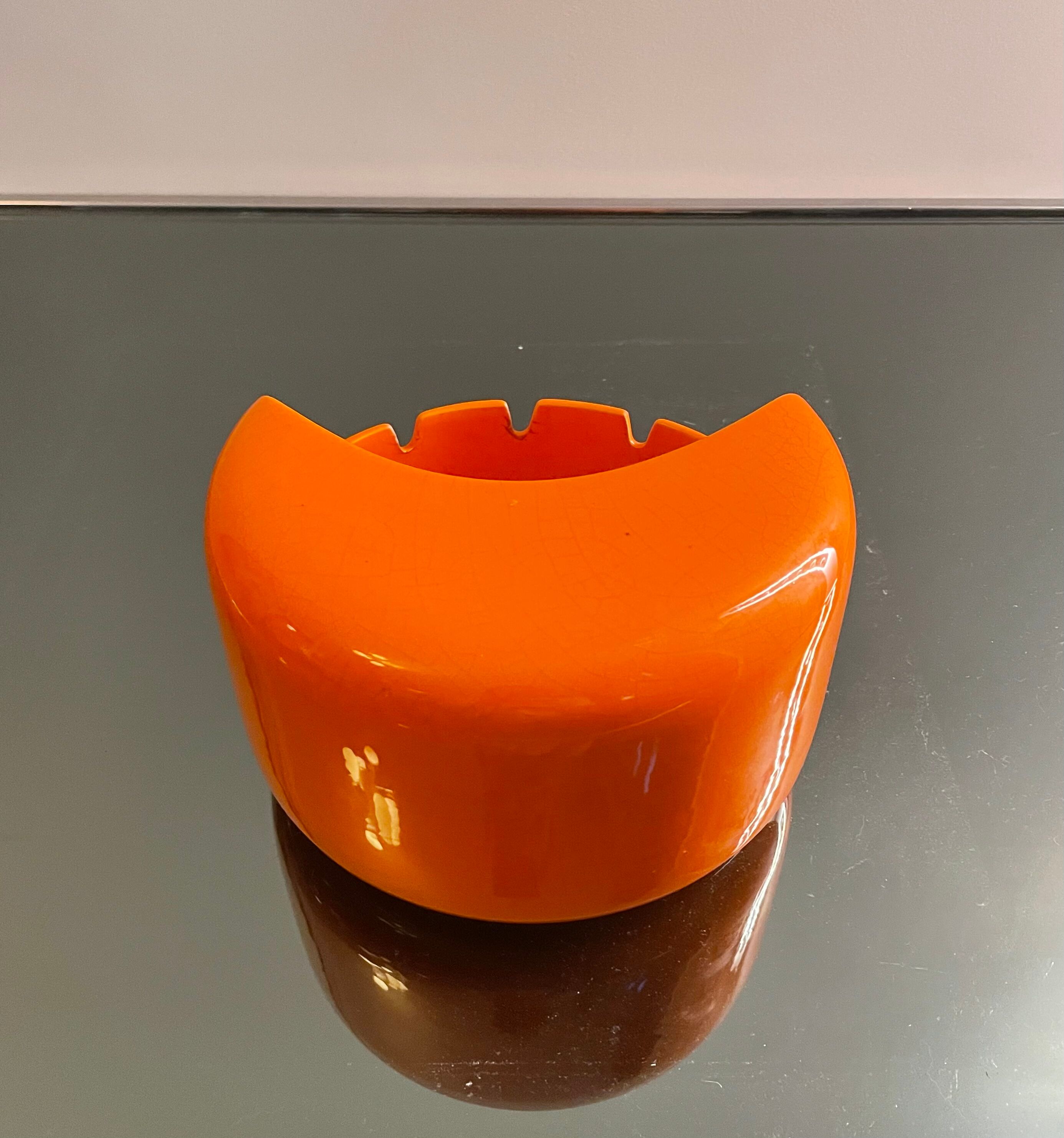 Ceramic ashtray Pino Spagnolo for Sicart, 1970s