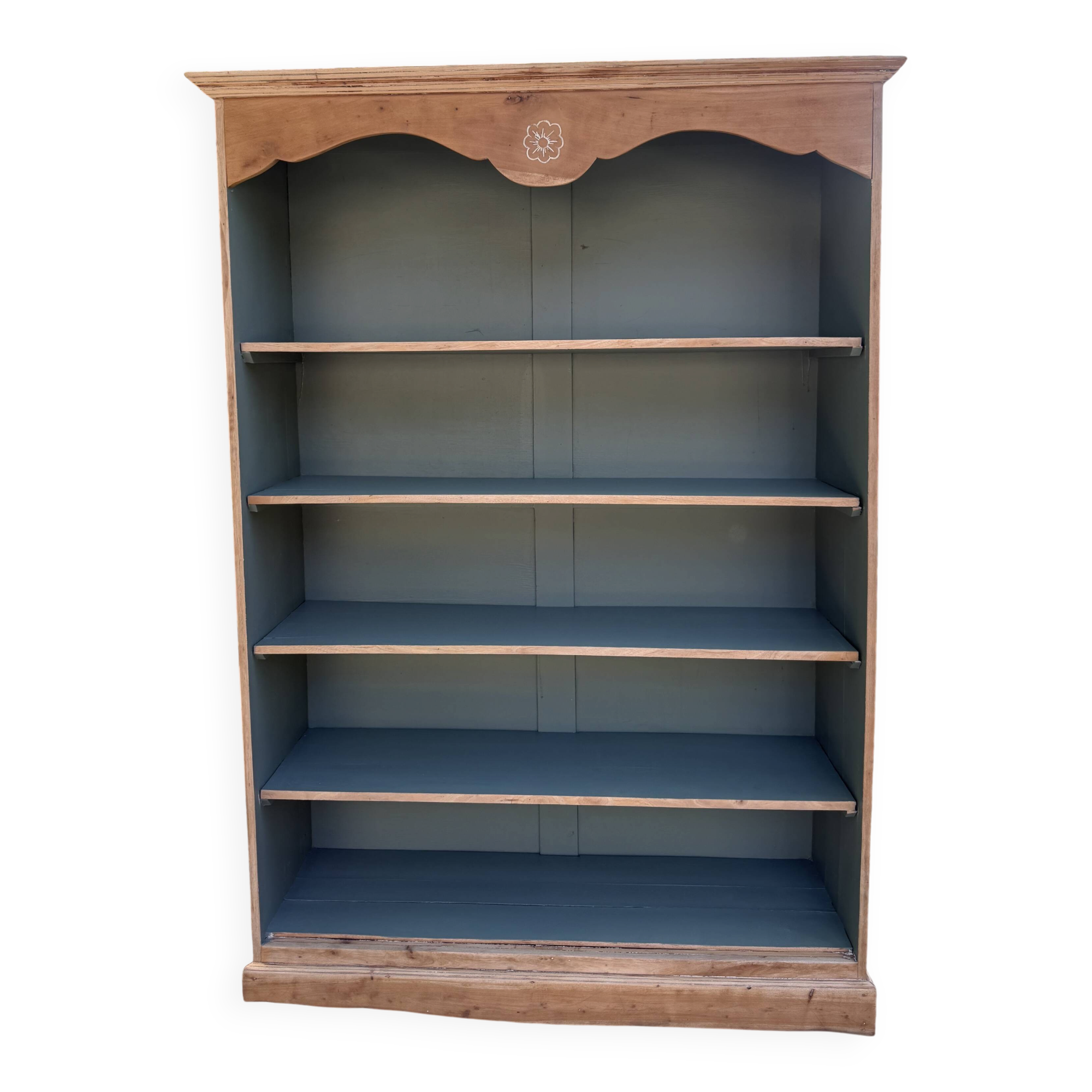 Renovated solid wood library
