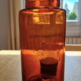 Amber apothecary bottle