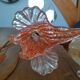 Applique italienne IDL en forme d'Iris en verre soufflé