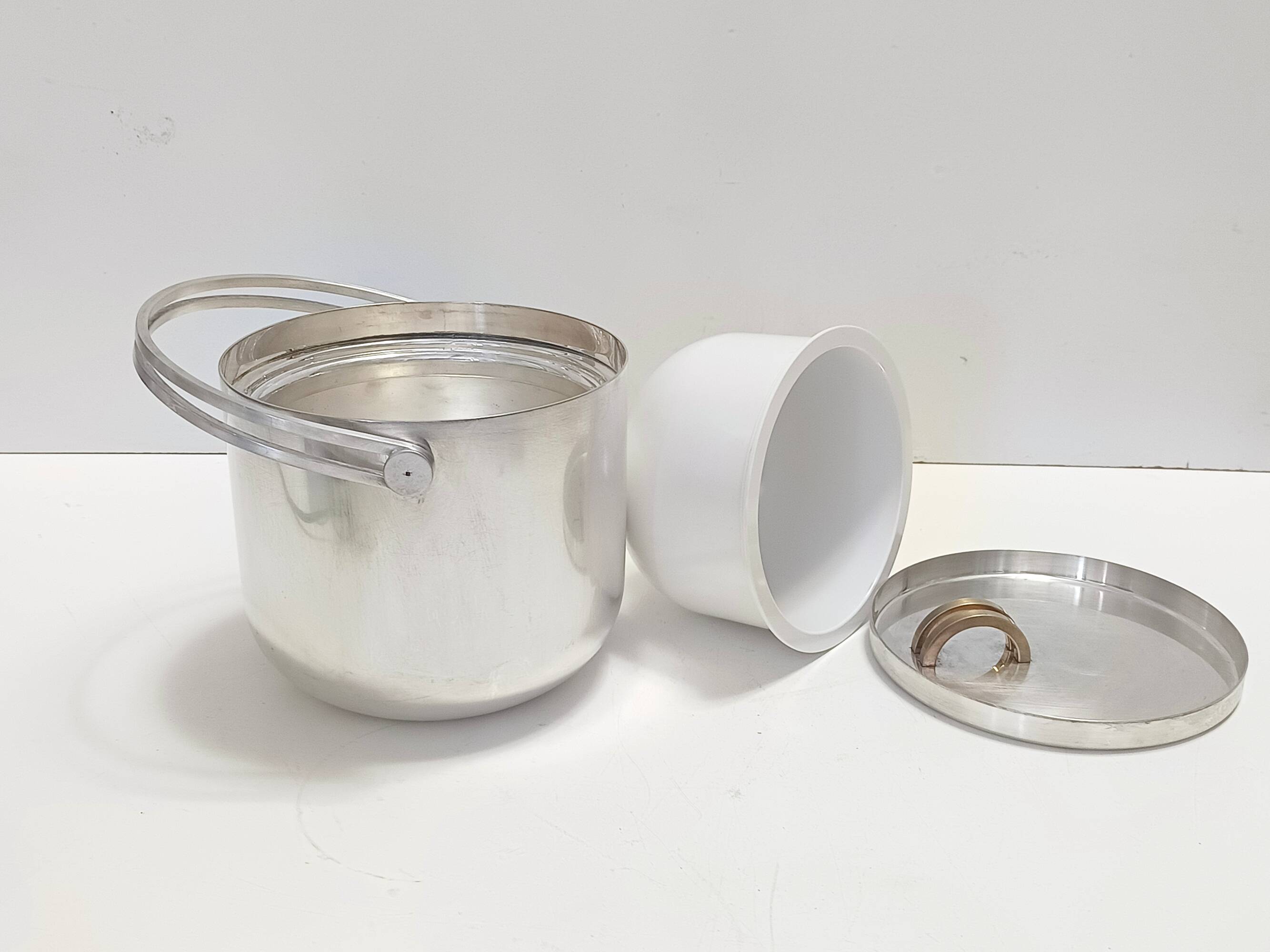 Silver Plated Ice Bucket / Wine Cooler by Ambrogio Pozzi for Padova Argenti