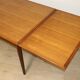 Danish Scandinavian extendable dining table in teak, 1960.