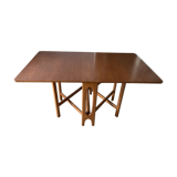 Vintage Scandinavian style wooden folding table in teak from the 1960s