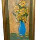 Oil on faesite, vase of flowers GEROLAMO BOLLI (Pisa 1933-2009)