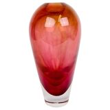 Modern Scandinavian glass vase Orrefors "Haze" Erika Lagerbielke, Sweden