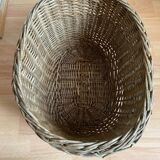 Panier osier marron gris
