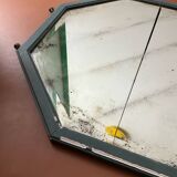 Large old octagonal beveled mirror