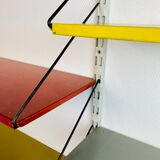 Shelf system, wall, metal, Pilastro edition.