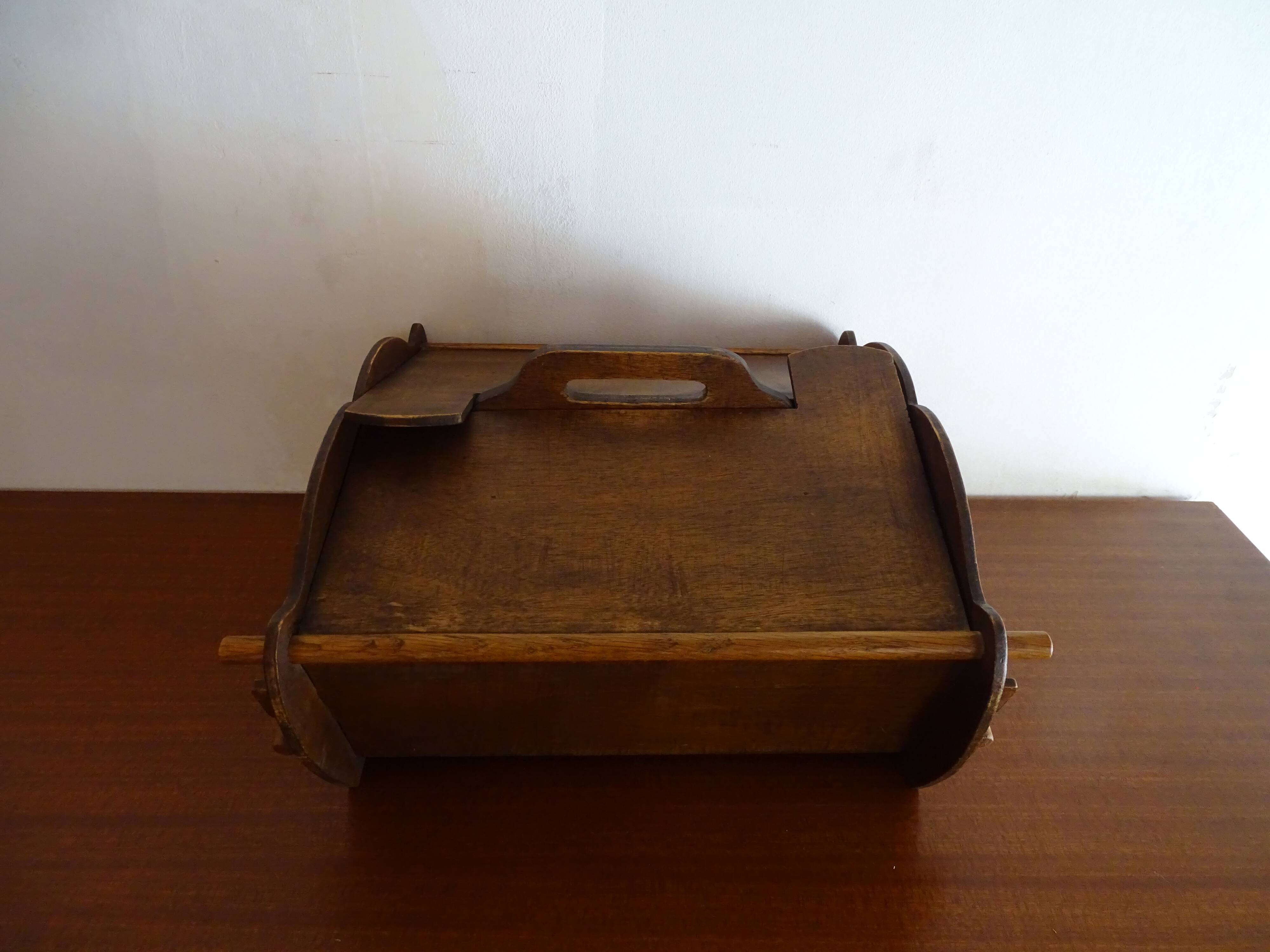 Scandinavian worker in vintage wood