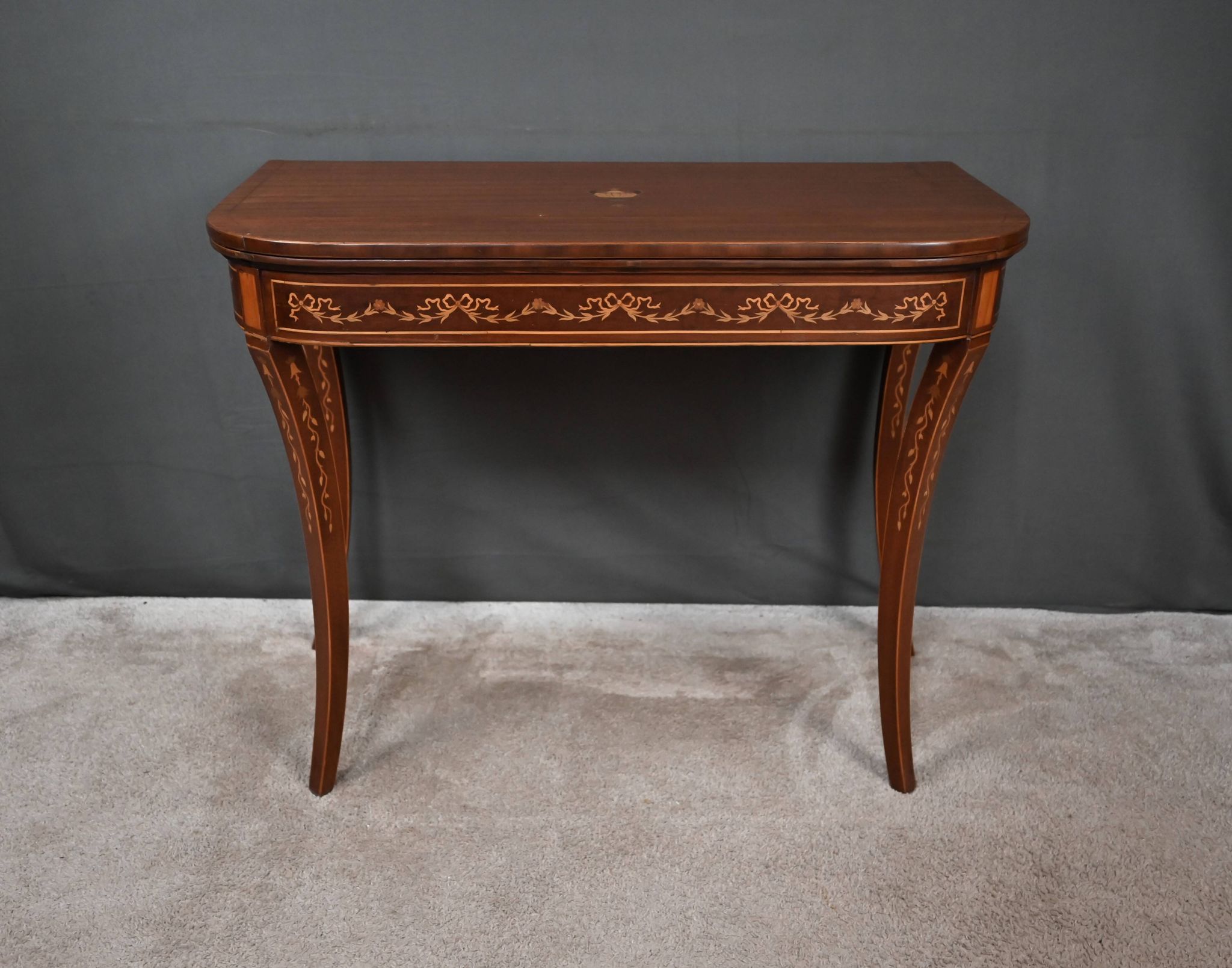 Mahogany Game Console Table – 1920