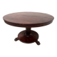Empire style round table with claw feet, 19th century.