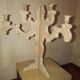 Wooden candlestick