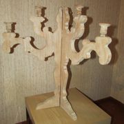 Wooden candlestick