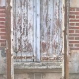 Moulded door with xix eme frame