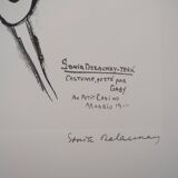 Sonia delaunay: spanish dress - signed lithograph