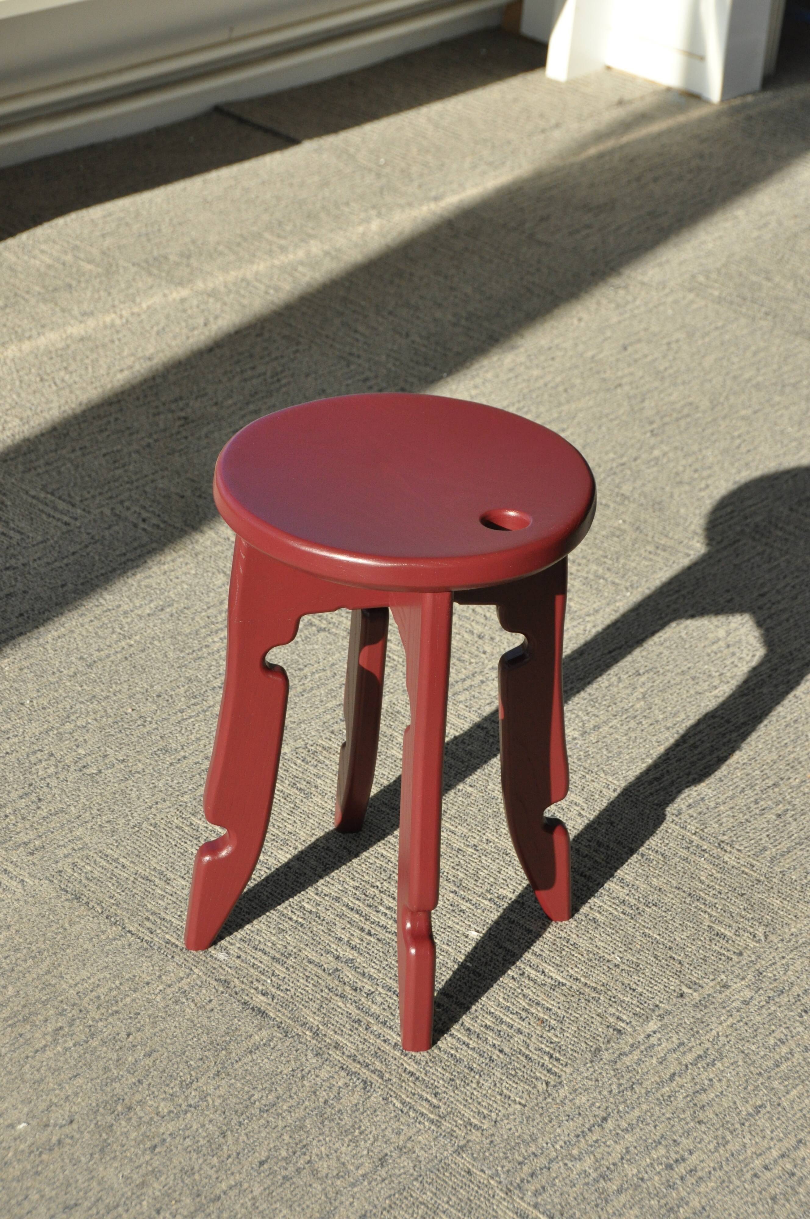 Lacquered Ash Stool