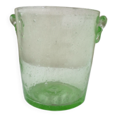 Seau à glace à champagne en verre bullé