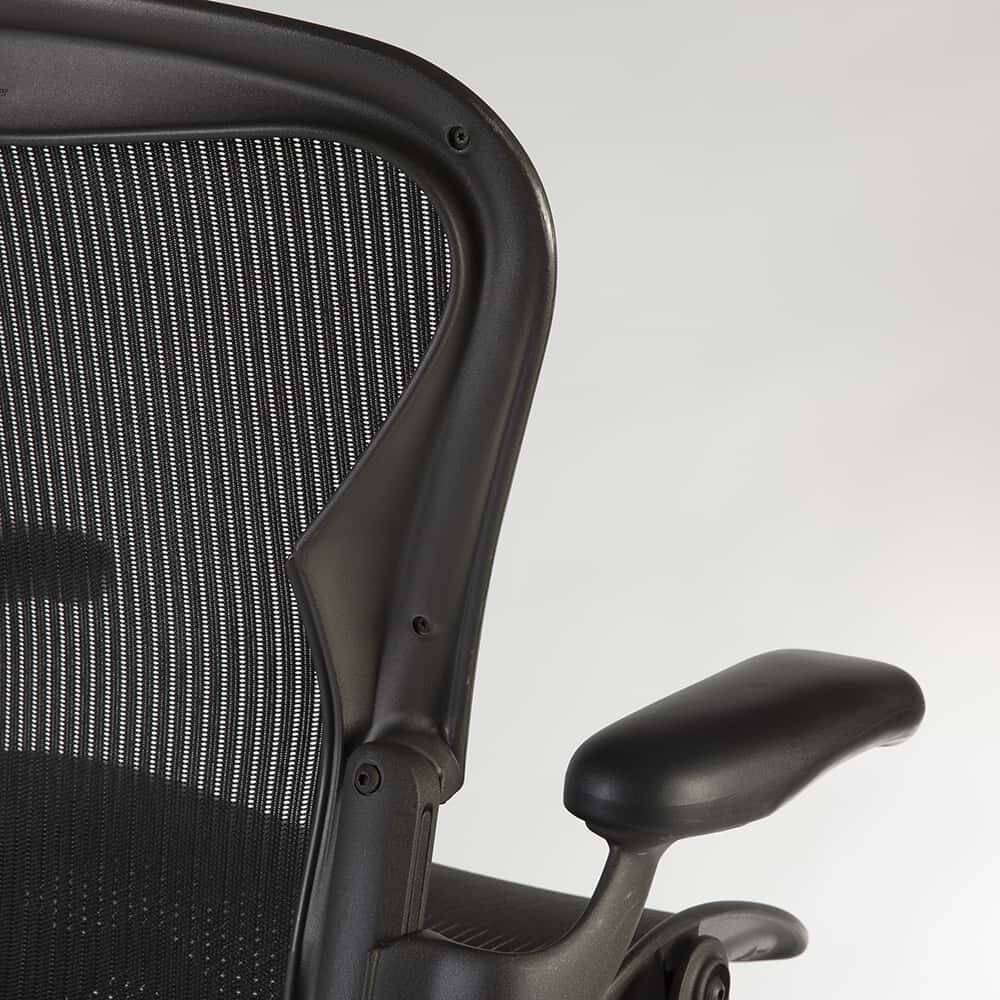 Chaise de bureau noire Herman Miller Original Chadwick & Stumpf Aeron B