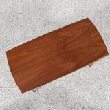 Midcentury Danish extendable coffee table in oak and teak 1960s
