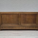 1960s, Danish drop arm sofa, furniture wool, oak wood, orginal condition.